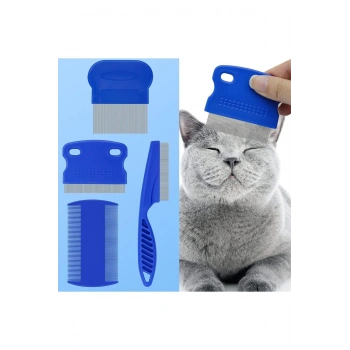 Bit Tarağı Seti Kedi Pire Tasması Evcil Hayvan Bakım Seti Bit Tokası Kedi Köpek Traş Makinesi