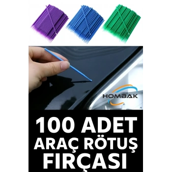 100 Adet Profesyonel Araç Boya Rötuş Çubuğu – Mikro Uç Fırça Seti