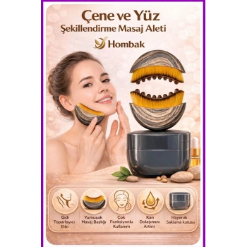 Çene ve Yüz Şekillendirme Fırçası Çok Fonksiyonlu Yumuşak Masaj Aleti Gıdı Toparlayıcı (Kutulu)