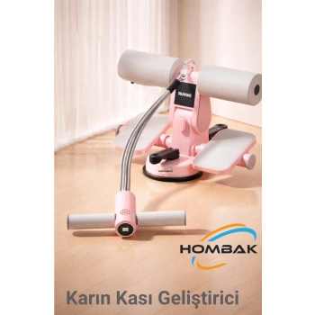 Çift Vantuzlu Sayaçlı Mekik Çekme Spor Aleti Karın Egzersizi Evde Spor Egzersiz Mekik Aleti