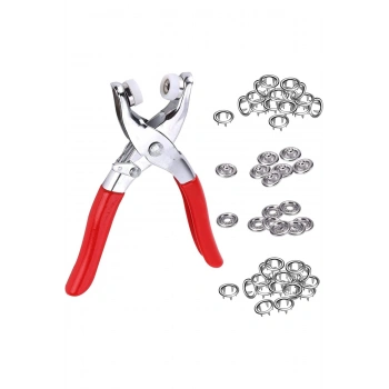 Metal Çıtçıt Pensesi ve Düğme Seti