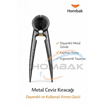 Metal Ceviz Kıracağı Dayanıklı Ergonomik Kaymaz El Ceviz Fındık Kırıcı Kuruyemiş Kıracağı