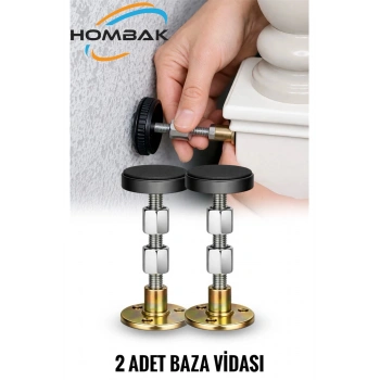 2 Adet Baza Sabitleme Vidası Ayarlanabilir Yatak Sabitleyici, Sallanma Önleyici, Duvar Destek Aparat