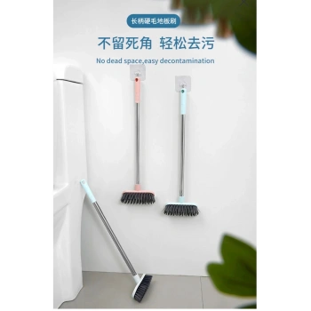 Saplı Sert Fırça Banyo Fırçası Süpürge Zemin Fırçası Sert Kir Çıkarma Fırçası Metal Saplı Sert Fırça