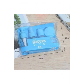 8 Parça Seyahat Tipi Çok Amaçlı Krem Kutusu ve Şişe Seti Çok Amaçlı Saklama Kutusu Krem Spatula Set