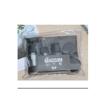 8 Parça Seyahat Tipi Çok Amaçlı Krem Kutusu ve Şişe Seti Çok Amaçlı Saklama Kutusu Krem Spatula Set
