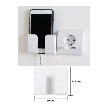 Telefon Ve Kumanda Standı Duvara Monte Telefon Tutacağı Kumanda Tutacağı