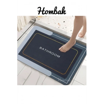 Sihirli Su Emici Banyo Paspası Kaymaz Tabanlı Abdest Paspası 40x60