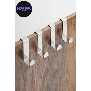 4lü Bornoz Askılığı Kapı Arkası Mutfak Banyo Askılığı Havlu Askılığı Dolap Düzenleyici