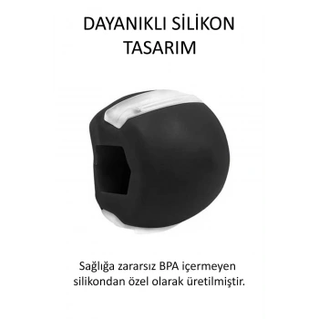 Jawline Çene Topu Çene Kası Güçlendirici Top Orta Seviye Fitnes Çene Çizgisi Çıkarıcı Top