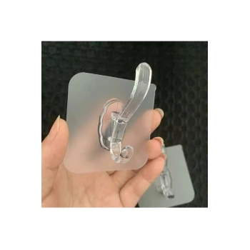 5 Adet Süper Güçlü Kendinden Yapışkanlı Tekli Banyo Mutfak Askısı