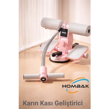 Çift Vantuzlu Sayaçlı Mekik Çekme Spor Aleti Karın Egzersizi Evde Spor Egzersiz Mekik Aleti