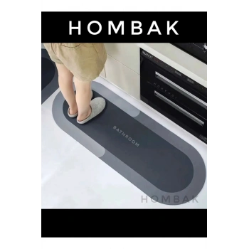 Büyük Boy Oval Uzun Sihirli Paspas Su Emici Tabanlı Paspas 40*120