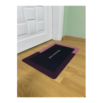 Sihirli Su Emici Banyo Paspası Kaymaz Tabanlı Abdest Paspası 3,5 Mm 40x60