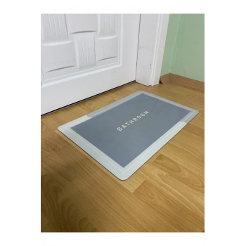 Sihirli Su Emici Banyo Paspası Kaymaz Tabanlı Abdest Paspası 3,5 Mm 40x60