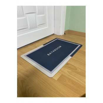 Sihirli Su Emici Banyo Paspası Kaymaz Tabanlı Abdest Paspası 3,5 Mm 40x60