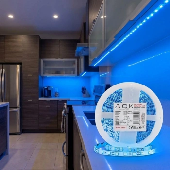 Mavi LED Şerit 5m – 60 LED/m 12V 14.4W Güçlü 3 Çipli Işık Şerit Led