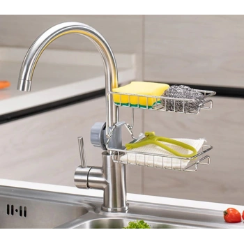 Mutfak Ve Banyo Organizer Demir Raf İki Kat