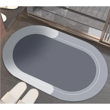 Oval Süper Emici Banyo Paspası 38*58 Cm