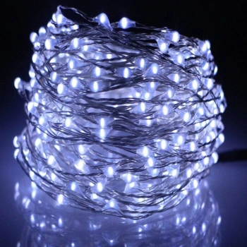 Pilli Dekoratif Peri Led Işık 10 Metre Beyaz Parti Aydınlatma