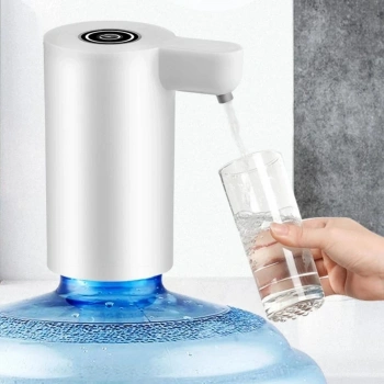 Usb ile Şarj Olabilen Beyaz Damacana Pompası 1200 mA