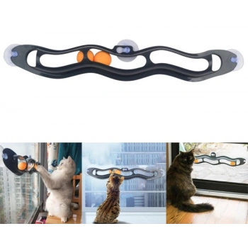 Vantuzlu Kedi Oyun Tüneli 54cm Tek Katlı