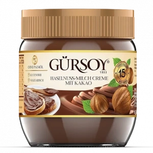 Gürsoy Haselnuss-Milch Creme mit Kakao - 400g