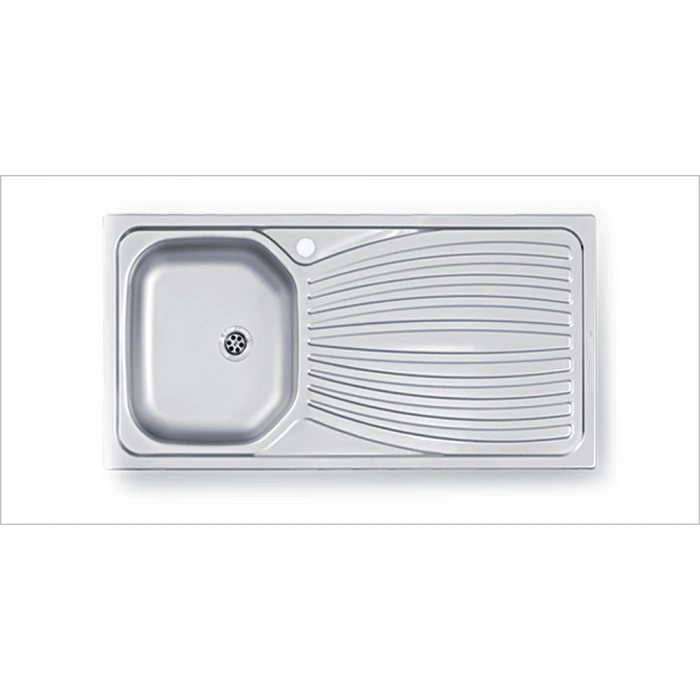 Evye Merkezi 508mmx1008mm Tek Gözlü Damlalıklı Evye