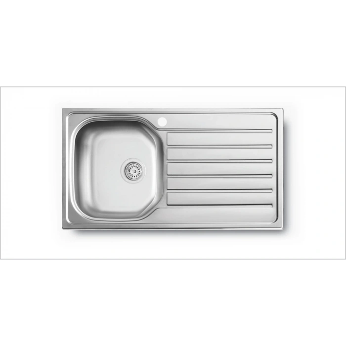 Evye Merkezi 500mmX860mm 1 Hazneli Damlalıklı Evye