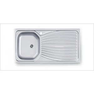 Evye Merkezi 508mmx1008mm Tek Gözlü Damlalıklı Evye