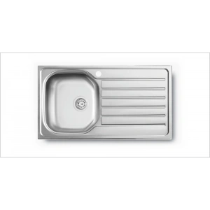 Evye Merkezi 500mmX860mm 1 Hazneli Damlalıklı Evye