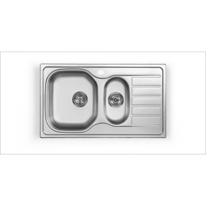 Evye Merkezi 500mmX860mm 1,5 Hazneli Damlalıklı Evye