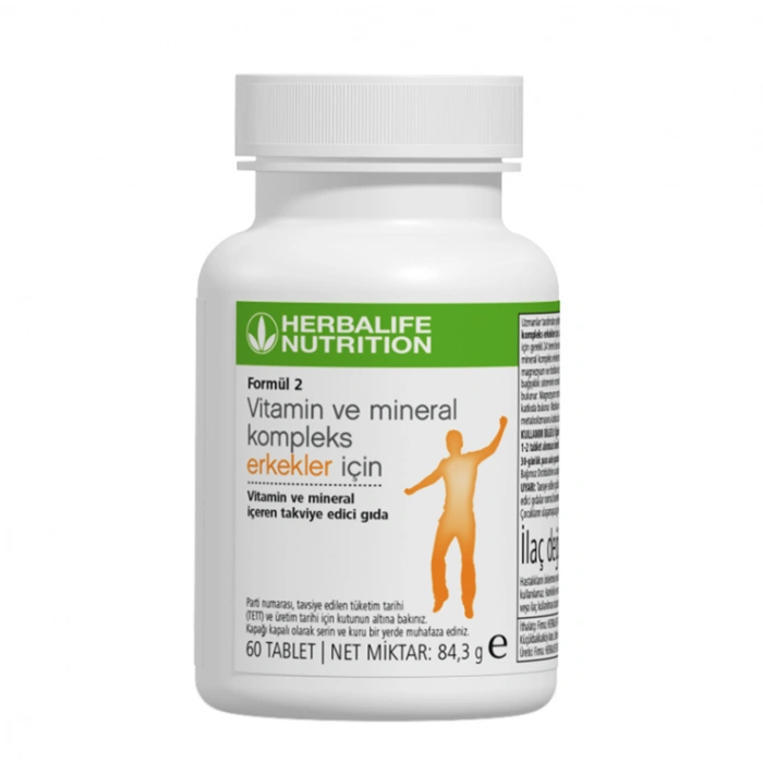 Formül 2 Erkekler İçin Vitamin ve Mineral Kompleks 60 Tablet
