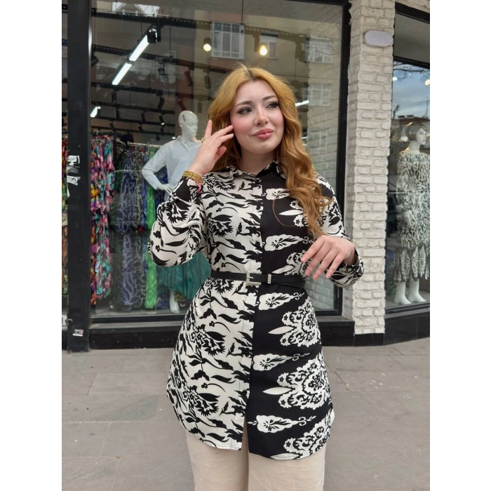 Desenli tunik gömlek