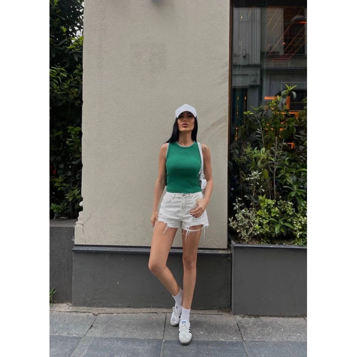 Kaşkorse kumaş bluz