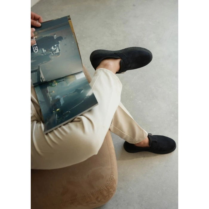 KB-KX1 Kuback Lacivert Kürklü Günlük Erkek Ayakkabı