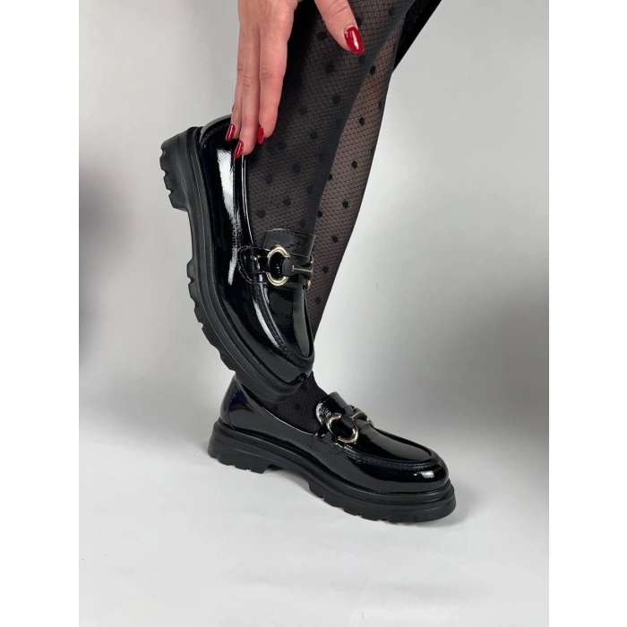 KB-ZN101 Kuback Kömür Rugan Günlük Kadın Babet