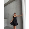 Kadın kare yaka kısa elbise s251188