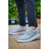 KB-003 Kuback Gri Süet Bağcıklı  Günlük Erkek Ayakkabı