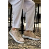 KB-112   Kuback Bej Triko Bağcıklı  Günlük Erkek  Ayakkabı