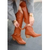 Milla Taba Cilt Tak Çıkar Topuklu Bot Ve Çizme