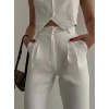 Palazzo pantolon beyaz s23211