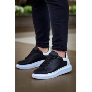 KB-X500  Kuback  Bağcıklı Siyah Beyaz  Günlük Erkek Ayakkabı