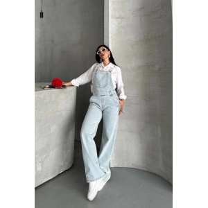 Pantolon kar yıkama salopet mavi d2514