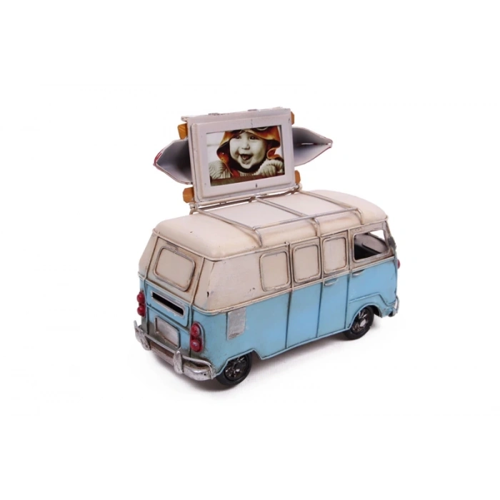 Dekoratif Metal Minibüs Çerçeveli Ve Kumbaralı