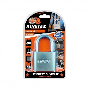 Kinetex 40mm Asma Kilit | Sertleştirilmiş Çelik Li Çok Amaçlı Kilit