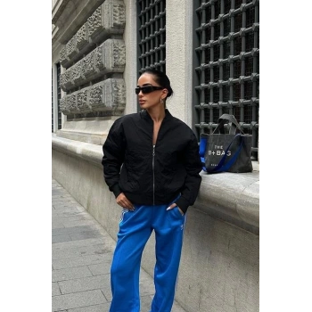 Michonne Ribanalı Bomber Ceket 7059 -08