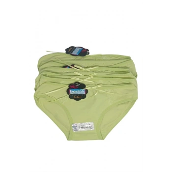 Berrak Kız Bikini Külot 6 lı 2580 1-2 yaş  yeşil
