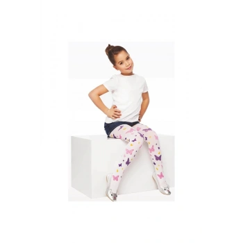 Daymod Çocuk Desenli Micro Külotlu Çorap Kelebek