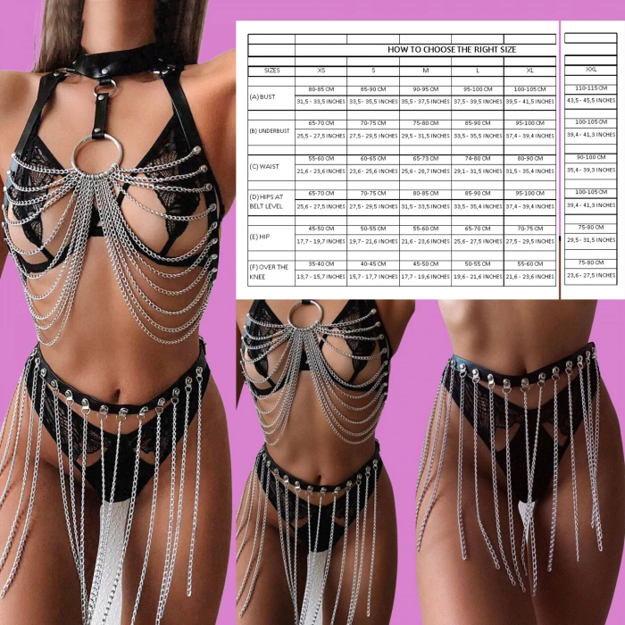 Bel Altı Zincirli Sexy Kadın Aksesuarı 1008-62-1